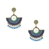 Jewelry Collection Caye Beaded Statement Drop Earrings, Blue Multi