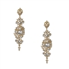 Raquel Statement Crystal Chandelier Earrings, Gold