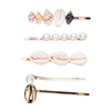 Beachy Cowrie Shell Seashell Embellished Hair Pin Set, Multi | Trendy & Stylish Accessory