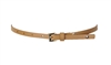 Kate Spade Skinny Leather Signature Spade Belt, Camel