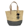 Mar Y Sol Montauk Crocheted Raffia Colorblock Tote Bag