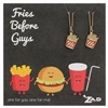 Zad Jewelry Fries Before Guys French Fry BFF Necklaces for 2, Multi