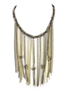 Amrita Singh Xoco Multi Tone Fringe Chain Necklace