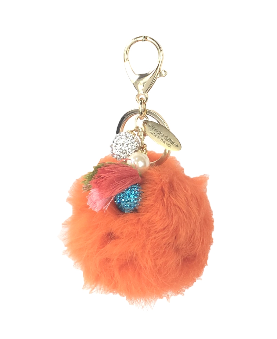 COLORFUL BLING Pom Pom Keychain Cute Artificial Rabbit Fur Ball Soft  Keyring Handbag Purse Charm Keychain-light blue A - Yahoo Shopping