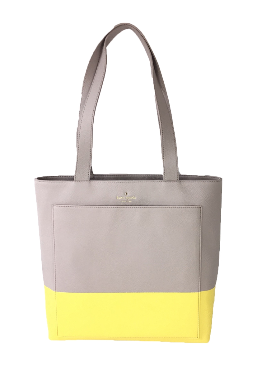 Kate Spade Yellow & Grey Tote