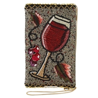 Mary Frances Vino Wine Beaded iPhone Crossbody