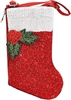 and Beaded Christmas Stocking Crossbody Bag â€“ Festive Holiday Phone Club Bag