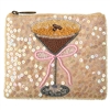 Martini Sparkle Zip Card Case: Beaded & Sequined Cocktail Pouch