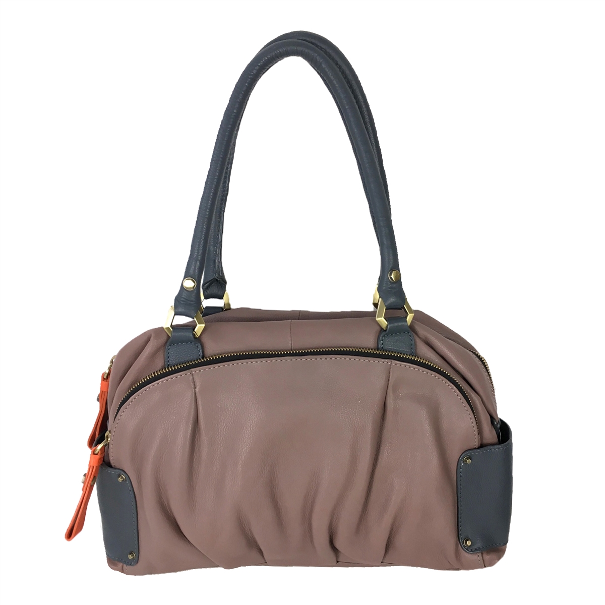 orYANY Tina Leather Satchel Bag, Mushroom Taupe