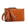 Melie Bianco Farah Vegan Leather Tassel Wristlet