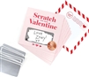 Valentine's Day Custom Scratch-off Valentine Message Mini Note Cards - Set of 18 Unique and Fun for Co-Workers, Classmates, and Friends