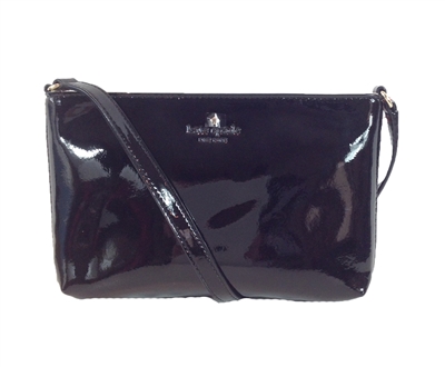 kate spade black patent leather crossbody