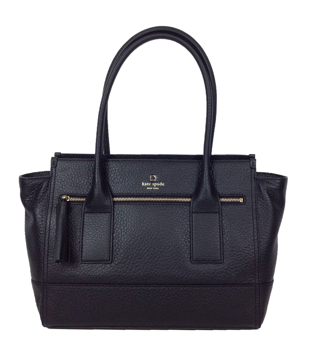 Kate Spade Southport Avenue Oden Leather Tote, Black