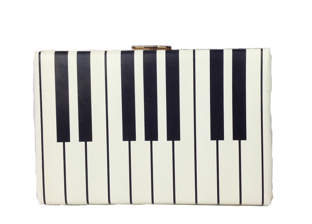 Kate Spade New York Rose Circle Emanuelle Clutch Piano Keys