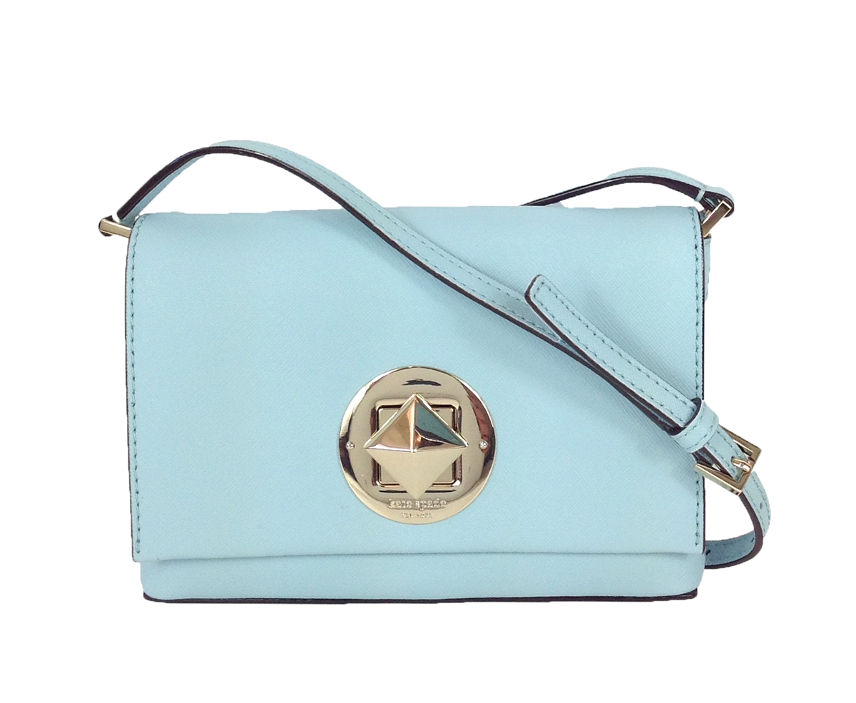 Kate Spade Newbury Lane Sally Leather Crossbody Blue Hydrangea