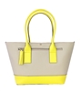 Kate Spade Southport Avenue Harmony Two-Tone Leather Tote, Yellow/Seed