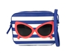 Kate Spade Make a Splash Sunglasses Mindy Crossbody, Blue/White Stripe