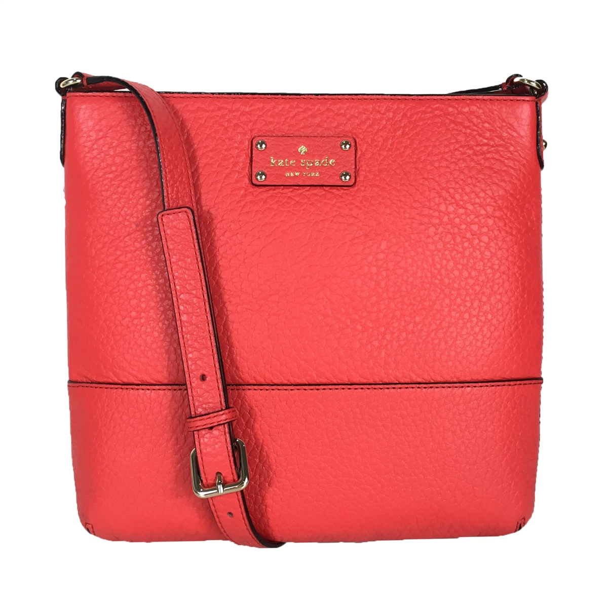 Kate Spade Bay Street Cora Leather Crossbody Bag Cherry Liquor