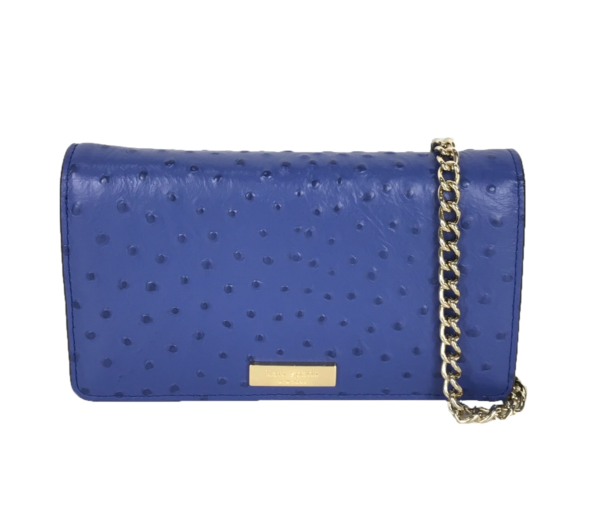 Kate spade sale blue ostrich handbag