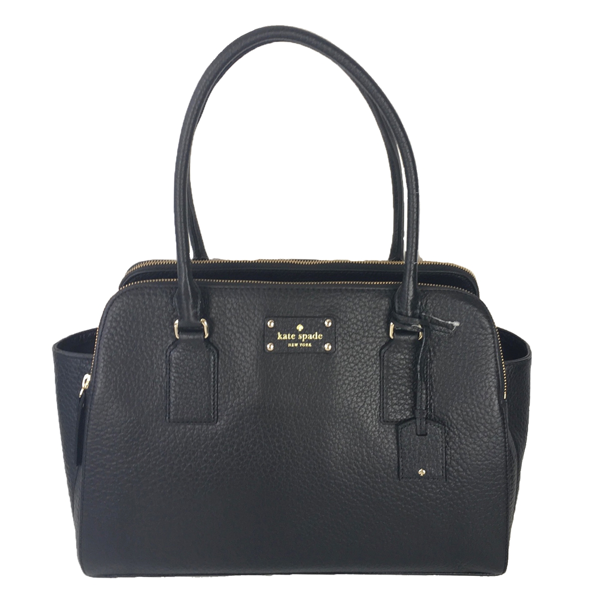 Kate Bay Street Leather Bag, Black