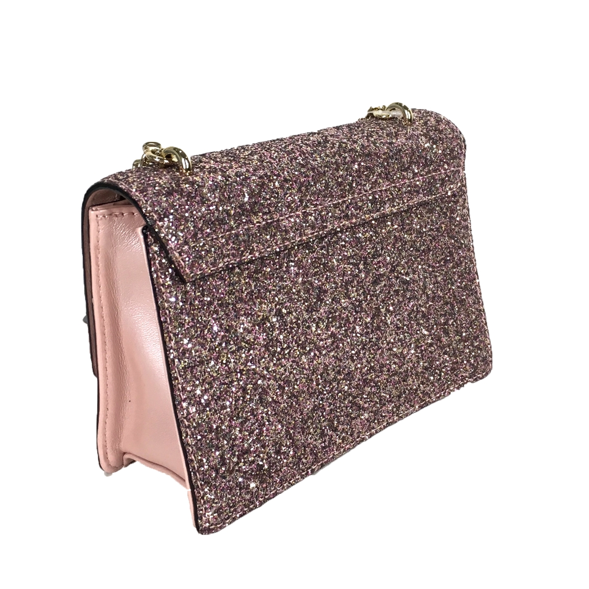 New Kate Spade Sunset Lane Brynlee Crossbody Bag Purse Glitter Rosegold  Sparkle
