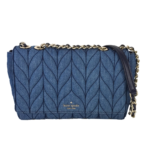 Kate Spade outlet Satchel Briar Lane Quilted Denim