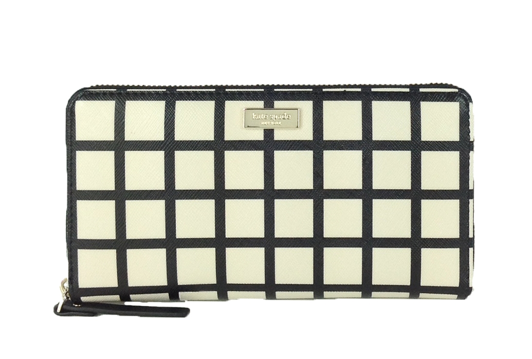 Kate spade plaid discount wallet