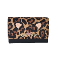 Kate Spade Run Wild Leopard Clutch Crossbody Bag