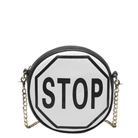 Melie Bianco 'Stop' Traffic Sign Vegan Leather Crossbody