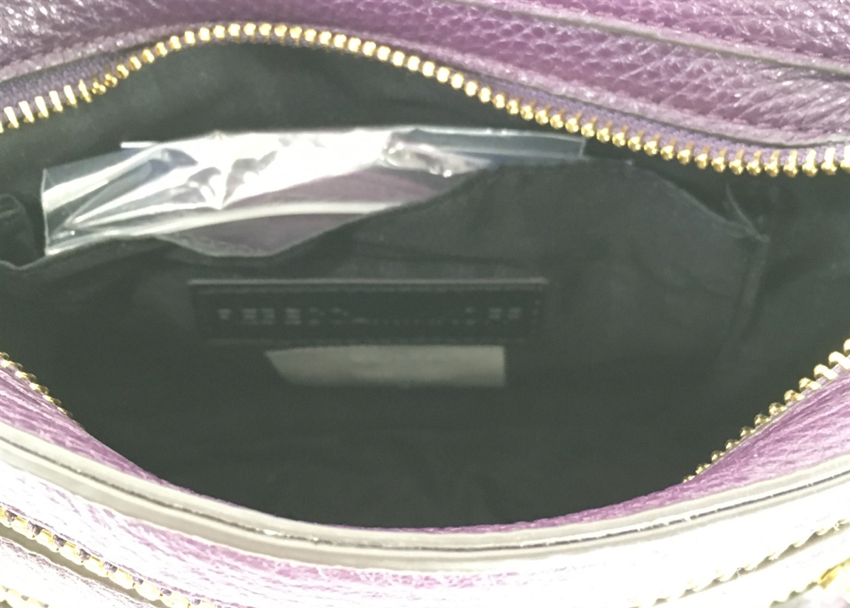 Rebecca Minkoff popular Purple 3 Zip Crossbody Bag