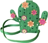 Betsey Johnson Limited Edition XO Kitsch Desert Cactus 3D Faux Leather Crossbody  - Novelty Purse, Perfect Gift